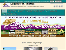 Tablet Screenshot of legendsofamerica.com